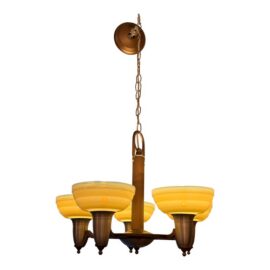 Rejuvenation Hardware Five Light Chandelier