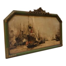 Circa 1909 Charles Edward Dixon "The Lower Pool", Signed