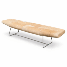 Modloft Carey Bench, Hair on Hide. Original Price: $1,700