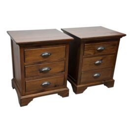 Mission to Rustic Style Nightstands, Pair