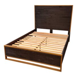Queen Size Zin Home Elle Brass Bed Frame. Original Price: $1,600