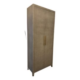 Restoration Hardware Graydon Shagreen Cabinet. Original Price: $6,600