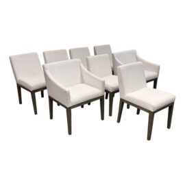 Restoration Hardware Morgan Dining Chairs, Set of Eight. Original Price: $4,100