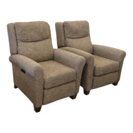 Flexsteel Belle Power Rocking Recliners, Pair. Original Price: $2,000