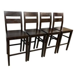 Crate & Barrel Basque Bar Stools, Set of Four. Original Price: $1,840