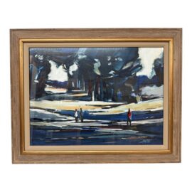 Robert Jensen Landscape Painting, Signed