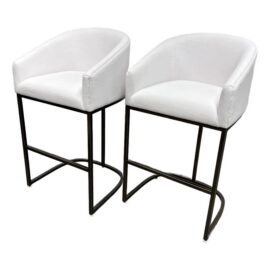 Restoration Hardware Emery Bar Stools, Pair. Original Price: $2,900