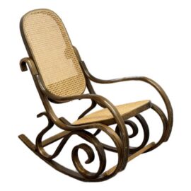 Vintage Thonet Style Bentwood Rocking Chair