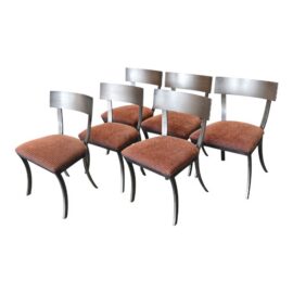 Design Institute of America Klismo Dining Side Chairs, Set of Six. Estimated Cost: $7,500