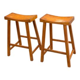 Pottery Barn Tibetan Bar Stools, Pair. Original Price: $250
