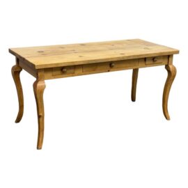 Farmhouse Pine Wood Dining Table/Writing Desk