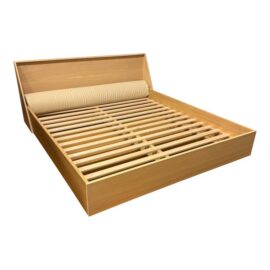 NEW California King Bespoke Natural Oak Wood Platform Bed Frame. Original Price: $6,500