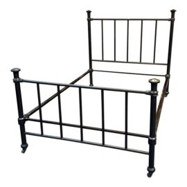 Queen Size Antique Iron Rod Bed Frame