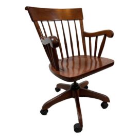 Vintage Nichols & Stone Wooden Office Chair
