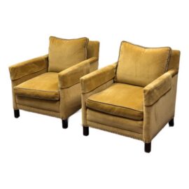 Lee Industries for Gump's Lounge Chairs, Pair