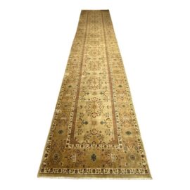 5ft × 24ft 10in Oushak Hand Knotted Wool Runner Rug