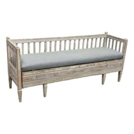 19th Century Neoclassical Gustavian Bench