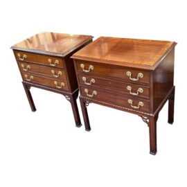Councill Furniture Mahogany Nightstands, Pair