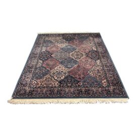 5ft 7in × 7ft 9in Vintage Multicolor Panel Area Rug.