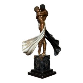 Erté, Romain De Tirtoff (1892–1990) "Lovers and Idol" Bronze Sculpture