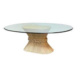 McGuire Fine Furniture Sheaf of Wheat Dining Table