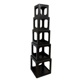 Modular Padoga Stacking Box Shelves, Set of Five