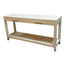 Restoration Hardware Graydon Shagreen Console Table. Original Price: $3,450
