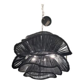 Made Goods Alondra Chandelier, Dark Charcoal. Original Price: $3,200