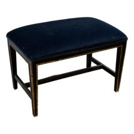 Bespoke Sapphire Velvet Bench