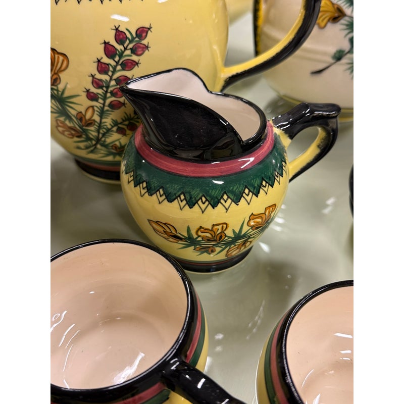 Circa 1983 Henriot Quimper French Faience Serve-Ware, Set of