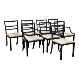Henredon Acquisitions Dining Chairs, Set of Eight. Original Price: $14,350
