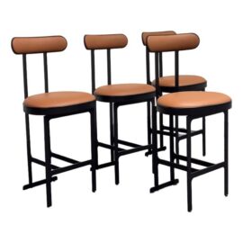 Michael Oren  Porter Place Style Swivel Counter Stools, Set of Four. Original Price: $6,780