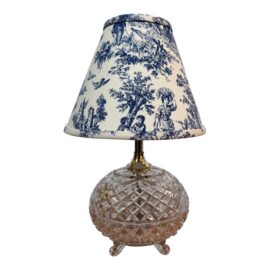 Cut Glass Boudoir Table Lamp