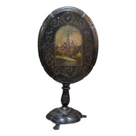 19th Century Victorian Tilt Top Pedestal Table