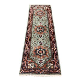 2ft 9in × 8ft 3in Vintage Wool Runner Rug