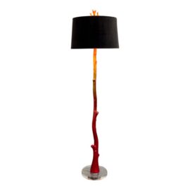 Ombre Red Branch Floor Lamp