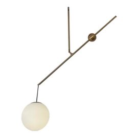 Luceplan for Calligaris Malamata Globe Pendant, Brass. Original Price: $2,500