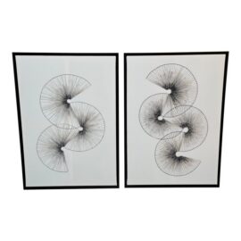 Calligaris Kuadro Artworks, Set of Two. Estimated Price: $500
