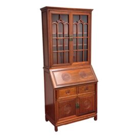 Chinese Rosewood Secretary Desk Cabinet
