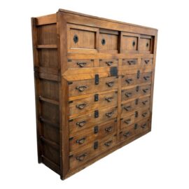 Japanese Two Piece Tansu Chest of Drawers