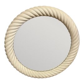Vintage Twist Round Wall Mirror