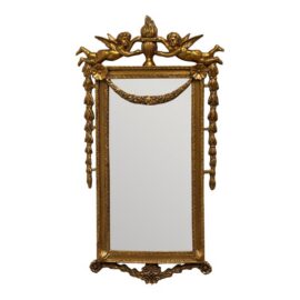 Italian Cherubs With Festoon Wall Mirror