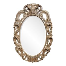 Windsor Art & Mirror Company Oval Rococo Revival Mirror, 20th Century