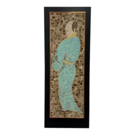 Vintage Mosaic Tile Art Piece, Framed