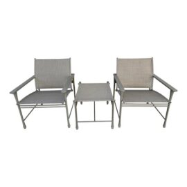 Giati Designs Aprio Collection Outdoor Chairs + Ottoman, Set of Three. Original Price: $4,750