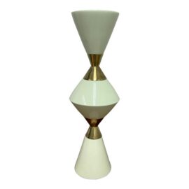 Hamilton Park Interiors Hourglass Pillar Candle Holder, Tall