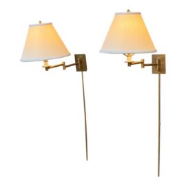 Visual Comfort Primitive Swing Lamps, Pair. Original Price: $800