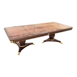 Emilia Interiors Neoclassical Revival Banquet Extension Dining Table