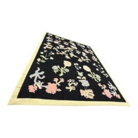 11ft8in × 13ft11in Strack Romania Botanical Kilim Area Rug. Estimate Price: $18,700