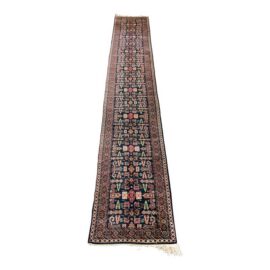 2ft7in × 15ft Genuine Hand Woven Oriental Runner Rug